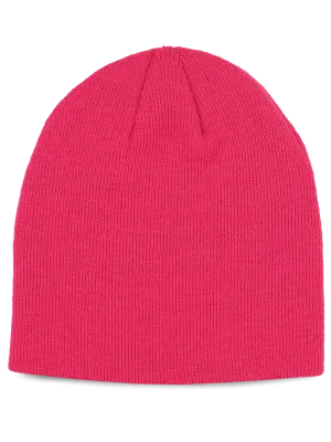 Bonnet enfant tricoté – Fuchsia