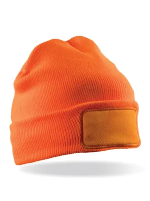 Bonnet imprimable Thinsulate™ recyclé – Fluorescent Orange