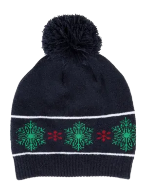 Bonnet motifs de Noël – Night Navy