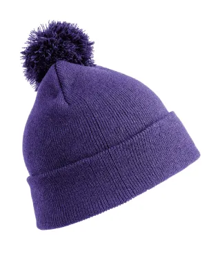 Gorro con pompón BEANIE – Purple