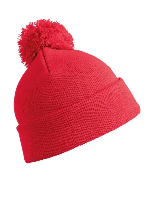 Gorro con pompón BEANIE – Red