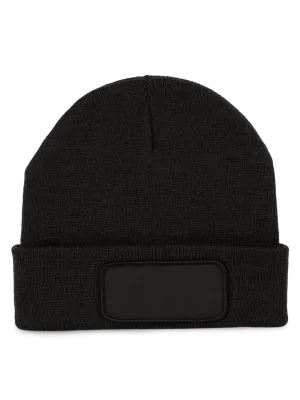 Gorro reciclado con parche – Black