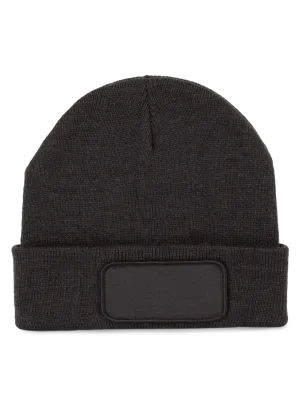Gorro reciclado con parche – Dark Grey