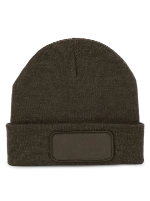 Gorro reciclado con parche – Dark Khaki