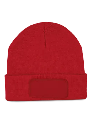 Gorro reciclado con parche – Red