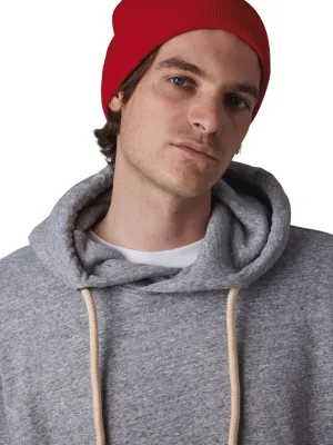 Gorro reciclado con vuelta de punto