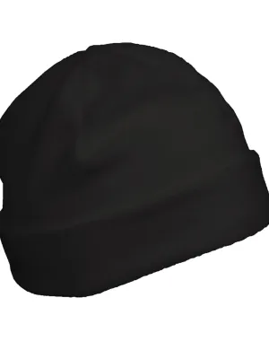 Recycled microfleece beanie with turn-up