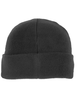 Recycled microfleece beanie with turn-up – Dark Grey