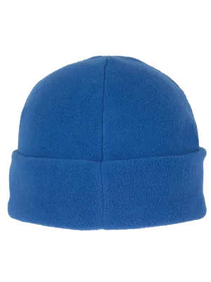 Recycled microfleece beanie with turn-up – Royal Blue