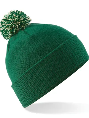 Gorro Snowstar® – Bottle Green / Off White