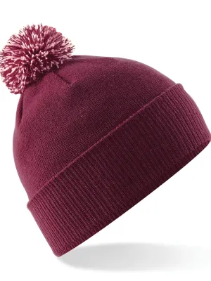 Gorro Snowstar® – Burgundy / Off White