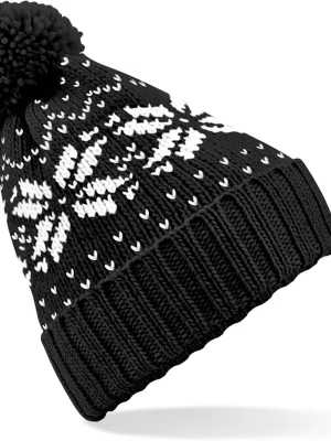 Bonnet Snowstar® jacquard – Black / White
