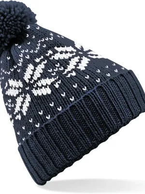 Bonnet Snowstar® jacquard – French Navy / White