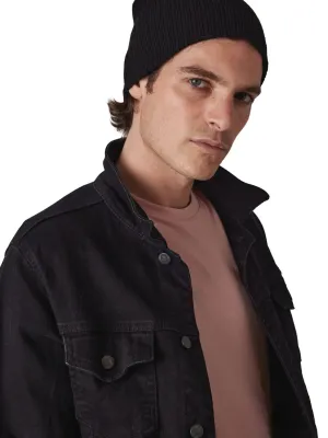 Rib-knit beanie