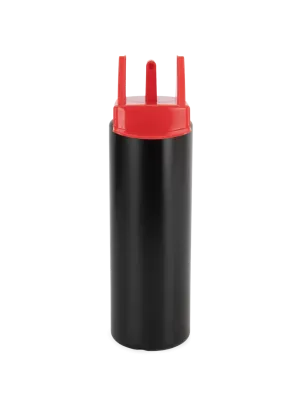 Bouteille de sport hygiénique 1000 ml – Black / Red