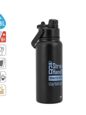 ALCARAZ. Stainless steel bottle (90% recycled), double wall vacuum insulated