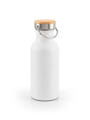 EWING. Botella de acero inoxidable de pared simple (90% reciclada) – Blanc