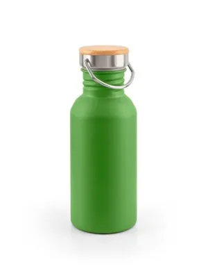 EWING. Botella de acero inoxidable de pared simple (90% reciclada) – Vert