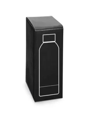 ODIN. Botella de acero inoxidable (36% reciclado) con acabado gomoso 500 mL
