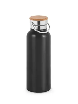 RAGNAR. Stainless steel (36% recycled) double-walled vacuum insulated bottle 570 mL – Noir