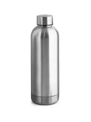 ODIN METTALIC. Botella en acero inoxidable 90% reciclado 550 mL – Argenté satiné