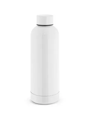 ODIN METTALIC. Botella en acero inoxidable 90% reciclado 550 mL – Blanc