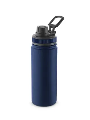 FEDERER. Bouteille en acier inoxydable recyclé à 90% (570 mL) – Bleu marine
