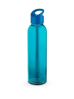 PORTIS GLASS. Bouteille en verre 500mL avec bouchon en PP – Bleu royal