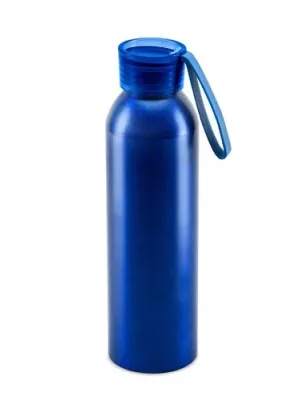 RIO. Bouteille / Gourde en aluminium recyclé (100 % rAL) avec bouchon en PP 660 ml – Bleu