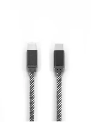 NADELLA. USB-C to USB-C cable with a braided polyester cord (60 W) and a magnetic system for easy winding