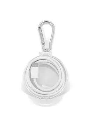 JEMISON. USB-C to USB-C cable with braided cord (60W), made from ABS, stainless steel, aluminium and polyester