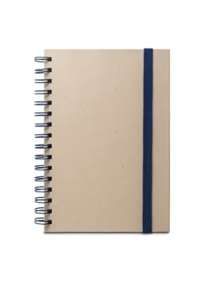 PROUST. Libreta A5 de anillas, tapa dura, fabricada en papel de caña de azúcar (80% caña de azúcar), con páginas lisas