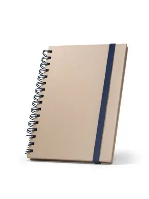 PROUST. Libreta A5 de anillas, tapa dura, fabricada en papel de caña de azúcar (80% caña de azúcar), con páginas lisas – Bleu