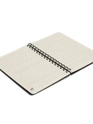 MISHIMA. Cahier A5 avec couverture semi-dure en feutrine recycléee (100% rPET) avec anneaux et pages lignées