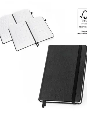 HEANEY. Cahier en polyuréthane à base d'eau avec planification mensuelle intégré et pages lignées