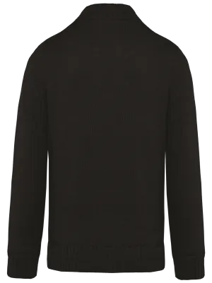Men's fleece-lined cardigan