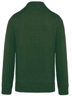 Men's fleece-lined cardigan