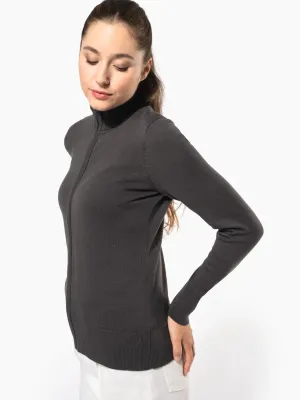 Cardigan zippé femme