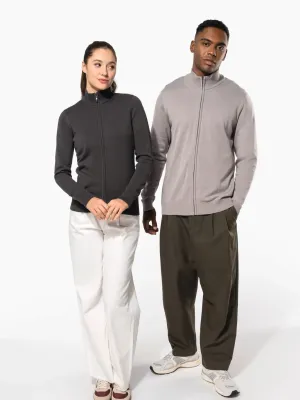 Cardigan zippé femme