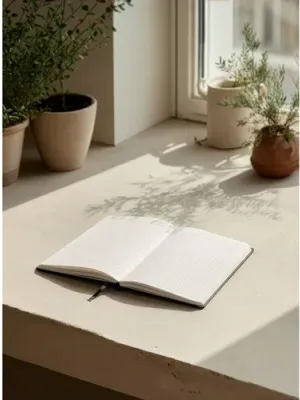 HEMINGWAY SQUARE. Carnet A5 en PU avec papier quadrillé
