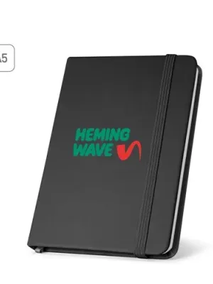 HEMINGWAY SQUARE. Carnet A5 en PU avec papier quadrillé