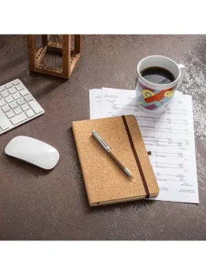 HAWKINS A5. Carnet de notes A5 en liège avec pages blanches