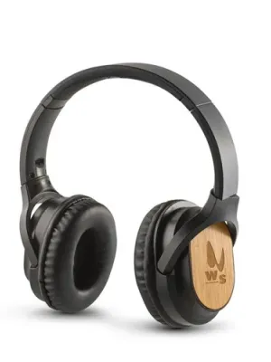 GOULD. Foldable wireless headphones with 4h battery life in bamboo and ABS