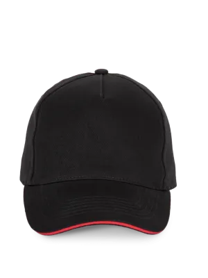 Gorra - 5 paneles – Black / Red