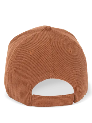 Gorra de 5 paneles de terciopelo – Moka