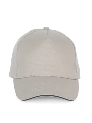Gorra - 5 paneles – Light Grey / Dark Grey