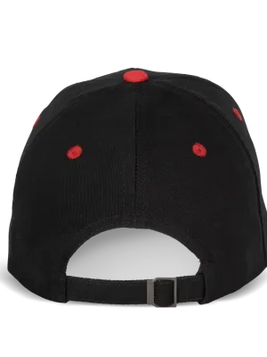 Casquette - 6 panneaux – Black / Red