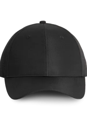 Perforated panel cap - 6 panels – Black