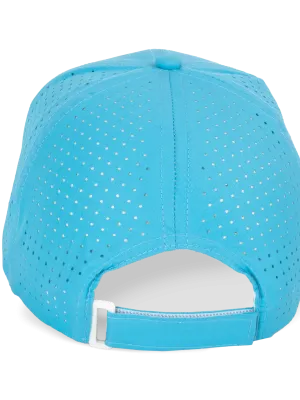 Perforated panel cap - 6 panels – Surf Blue