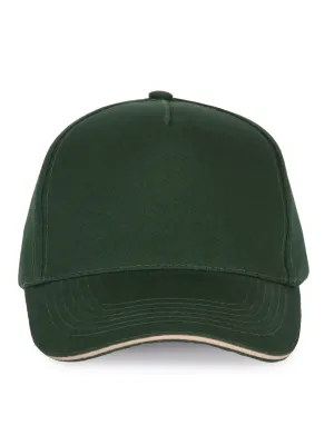Gorra con sándwich en contraste - 5 paneles
